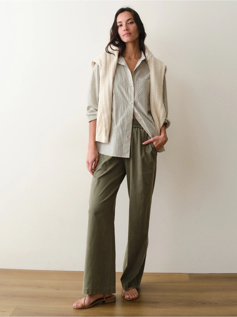 Allison Twill Trouser Olive Marine Layer